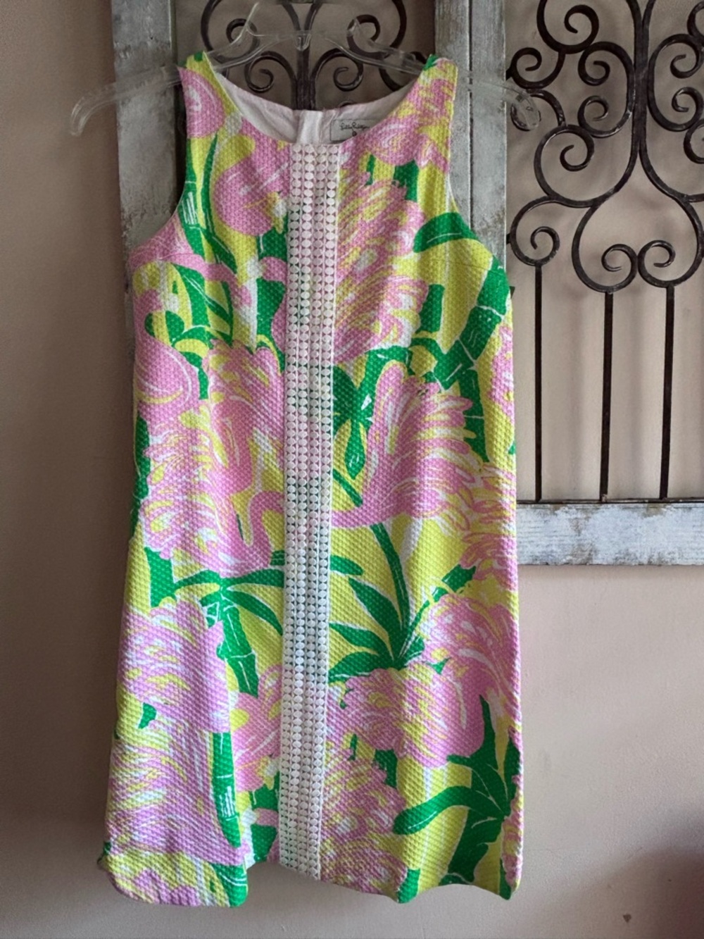 Lilly Pulitzer Pink, Yellow & White Floral Dress 20th Anniversary Edition